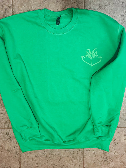 Grinch puff sweatshirt